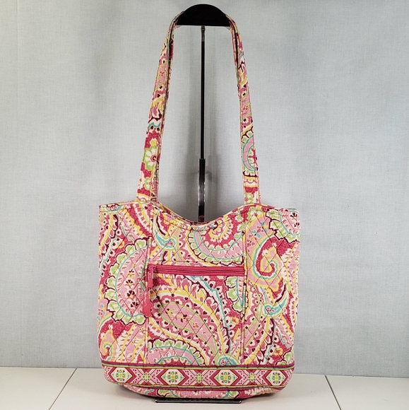 Vera Bradley Handbags - Vera Bradley Retired Print Capri Melon  Bucket Tote Purse Shoulder Bag